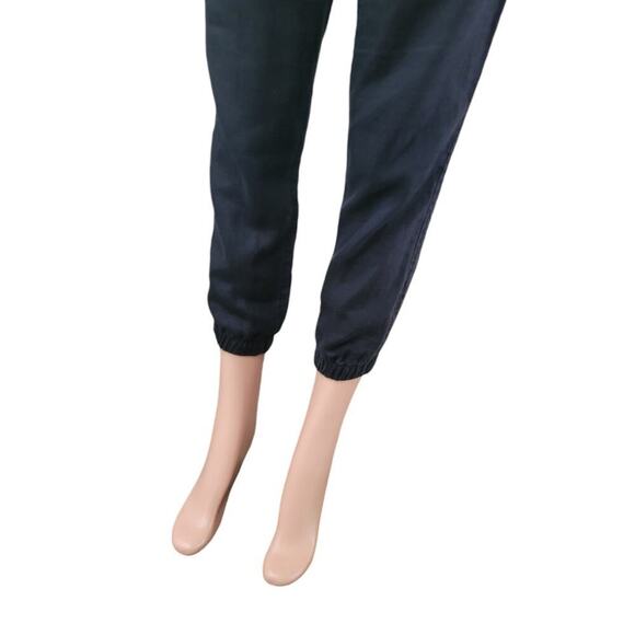 Athleta Women's Cabo Linen Jogger Pants Size 6 Black Pull On Pockets - Picture 3 of 12